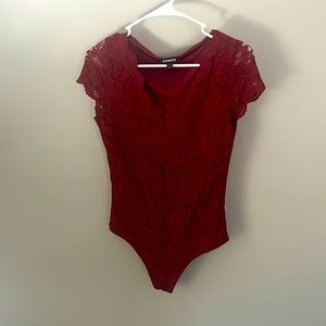 Red bodysuit